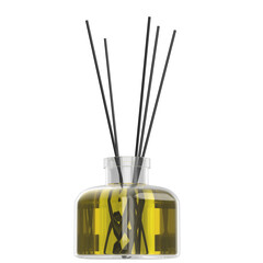 3d rendering illustration of a room fragrance reed diffuser