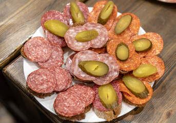 Salami and sausage