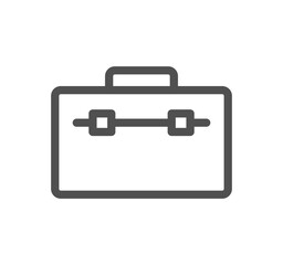 Baggage and travel icon outline and linear vector.