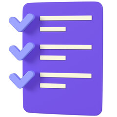 Check list 3D icon