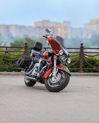 bike in the parking lot in the city © Yuri Bizgaimer