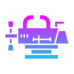 Vise Glyph Gradient Icon