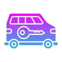 Van Glyph Gradient Icon