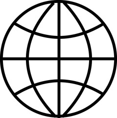 Earth Globe line icon