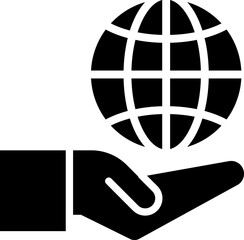 Earth Globe line icon