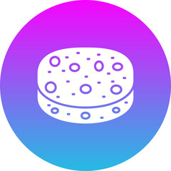 Sponge Gradient Circle Glyph Inverted Icon