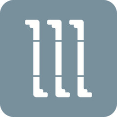 Tension Multicolor Round Corner Glyph Inverted Icon