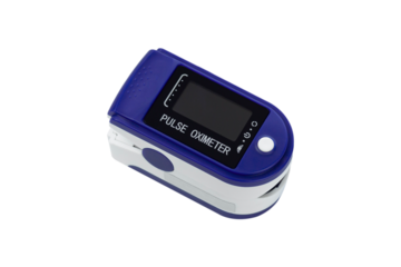 pulse oximeter close-up, isolate 