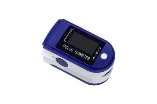pulse oximeter close-up, isolate 
