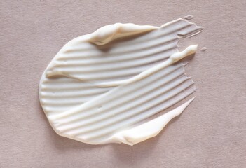 Natural cream balm peeling mask on natural craft background