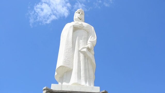 Historical monument in Kiev. Monument to the princess