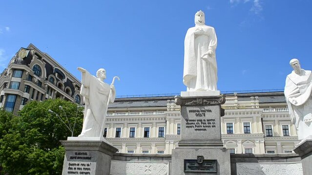 Monument to the princess Olga, Kiev, Ukraine. Historical