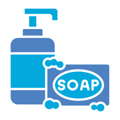 Soap Glyph Two Color Icon