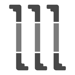 Tension Greyscale Glyph Icon