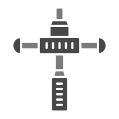 Disc Detainer Greyscale Glyph Icon
