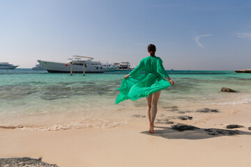 Egypt. Red sea day, woman
