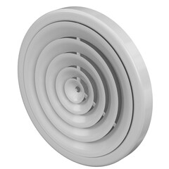 Fototapeta na wymiar 3d rendering illustration of a round air vent