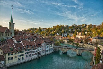 Fototapeta na wymiar Herbstliches Bern in der Schweiz