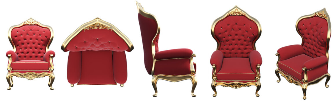 armchair isolate on a transparent background, interior furniture, , 3D illustration, cg render