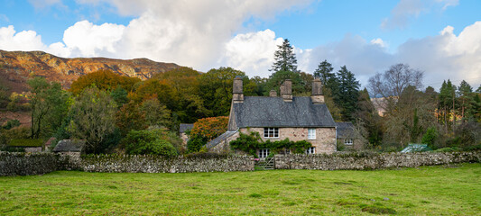 Dalegarth Hall in the Lake District Autumn