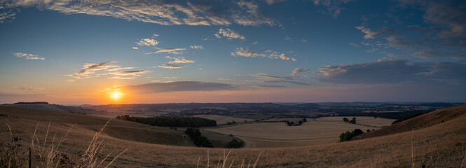 Views over Dorset at Dusk