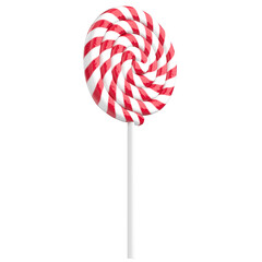 3d rendering illustration of a round lollipop