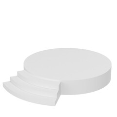 3d rendering illustration of a round stage podium