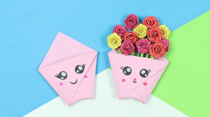 Mini Rose Bouquet - Paper Flower Craft
