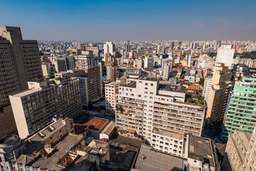 Fototapeta premium Aerial View of Sao Paulo City Center