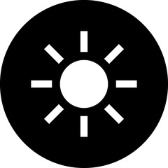 Sun linear icon