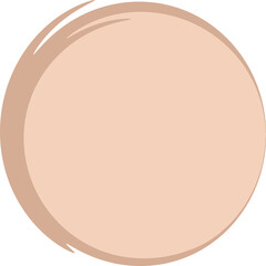 Beige circle shape png