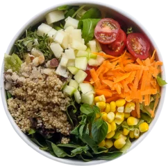 Wandcirkels plexiglas salad with vegetables © sharkdesign