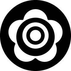 Flower, blossom black icon
