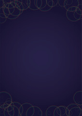 Vector Magical Gold Shine Background with Bokeh Blurred Glowing Circles on Black. Starlight Fog Texture. Christmas and New Year Design. Glowing Light on Dark Purple. Bokeh Background.