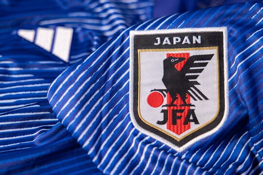 View of The New  Japan Football Kit For World Cup 2022