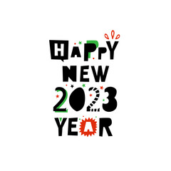 Happy new year 2023, vector image - 542511953