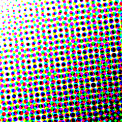 Obraz premium Colorful circles, gradient halftone background. Vector illustration.