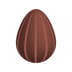 Obraz premium Chocolate Easter eggs. Vector illustration.
