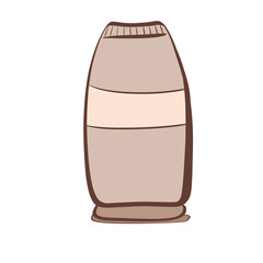 packaging tube for cream. illustration. simple doodle style