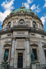 Fototapeta na wymiar Frederik's Church or The Marble Church in Copenhagen, Denmark.