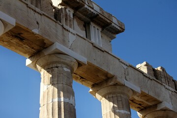 Beautiful architecture of Acropolis in Greece on a daytime