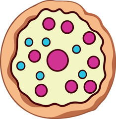 pizza icon , pizza isolate, pizza slice illustration 