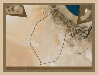 Al Dhahira, Oman. Low-res satellite. Major cities