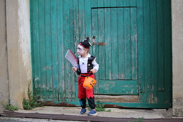 Obraz na płótnie Canvas pirate halloween enfant