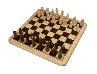 the chess pieces arranged on a chessboard © Sergio Delle Vedove