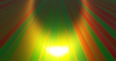 Obraz premium Render with red and green stripes with bright highlights
