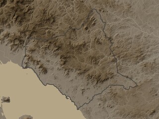 Chontales, Nicaragua. Sepia. No legend