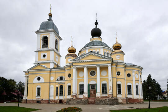 Russia. The old town of Myshkin on the Volga River. Assumption Cathedral. View from the Southeast