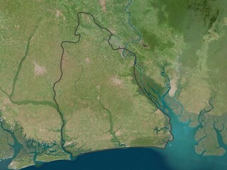 Akwa Ibom, Nigeria. High-res satellite. No legend
