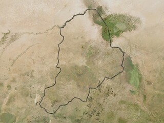 Borno, Nigeria. Low-res satellite. No legend
